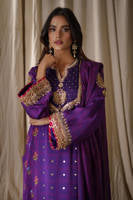 Purple Festive With Pants And Dupatta