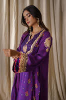 Purple Festive With Pants And Dupatta