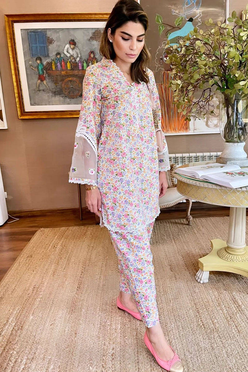 Dainty Floral (Basic) With Shalwar