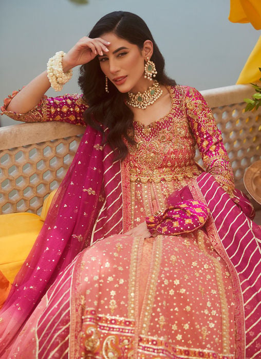 Shehrbano Rose Gold Lehnga Choli
