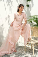 Pink Silk Floral With Pants