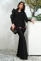 Black Sparkle Rose With Pants