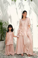 Pink Silk Floral With Pants