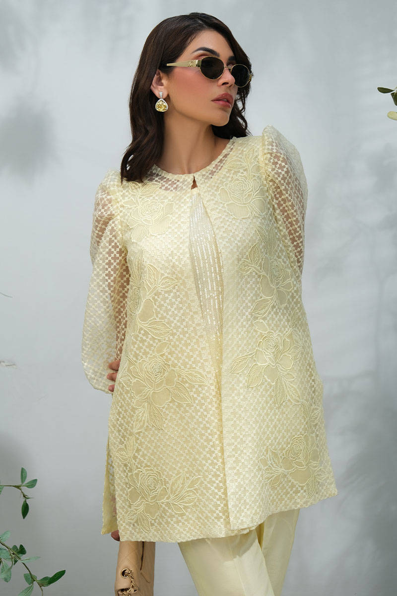 Lemon Rose Jacket With Pants