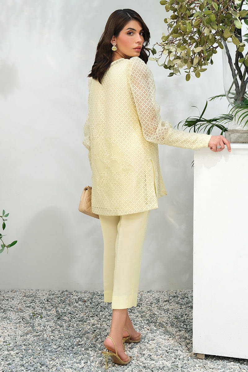 Lemon Rose Jacket With Pants