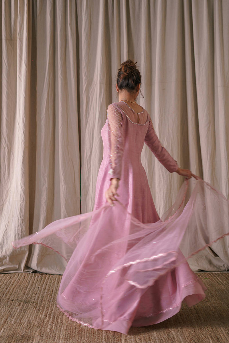 Crystal Blush with Dupatta