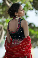 Teal Rose Blouse With Pure Banarsi Lehnga