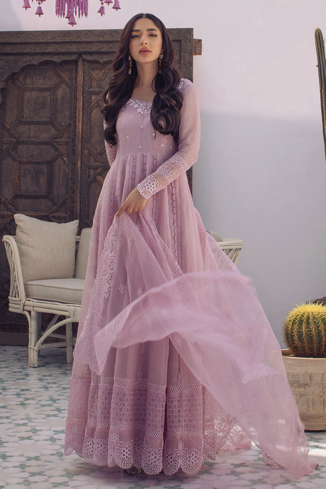 Lavender Lily Kalidaar and Dupatta