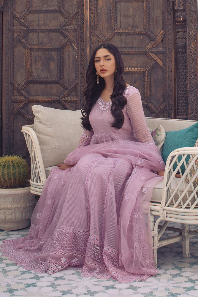 Lavender Lily Kalidaar and Dupatta