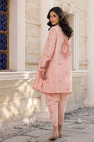 Pink Rose With Shalwar