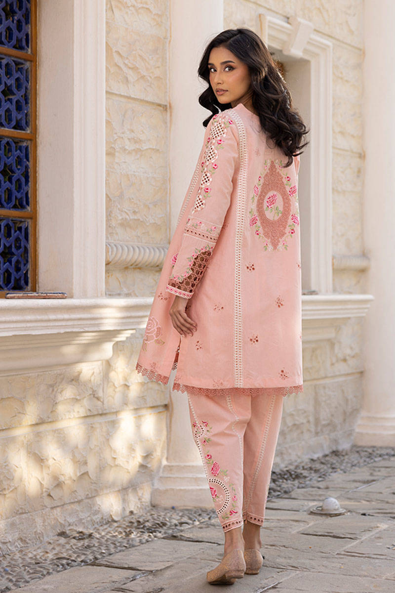 Pink Rose With Shalwar