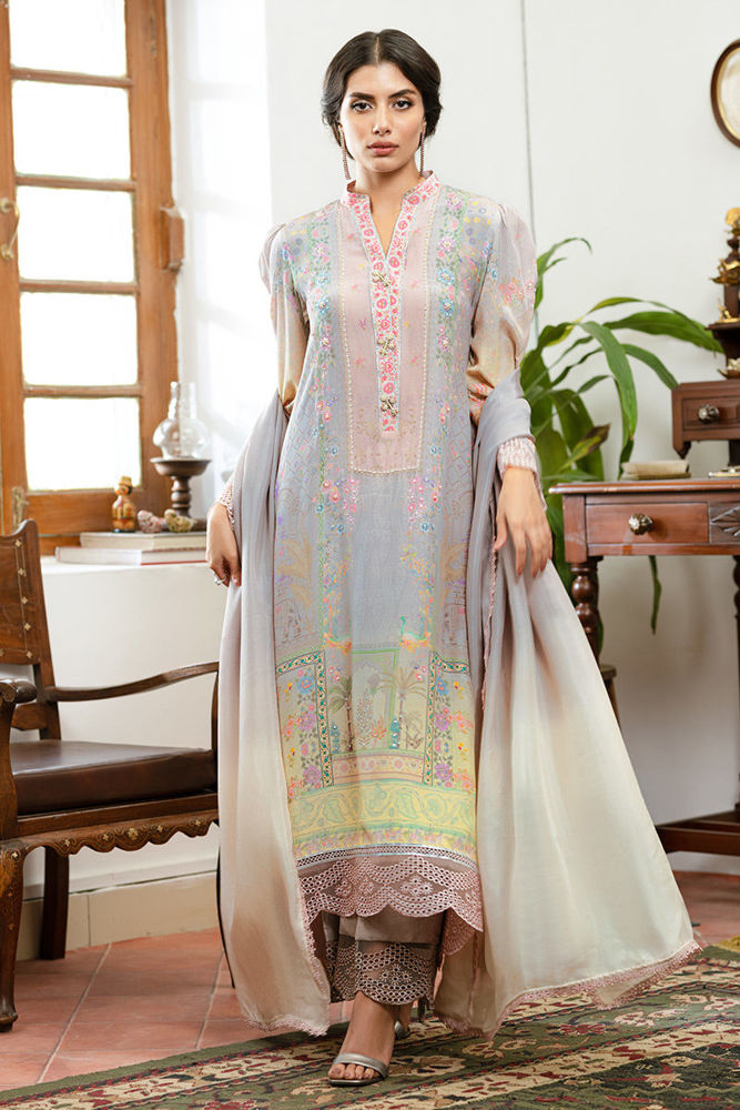 Victorian Elegance Shirt and Dupatta