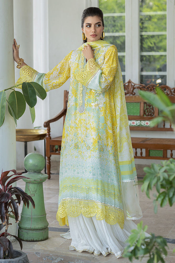 Sunshine Blooms Shirt and Dupatta