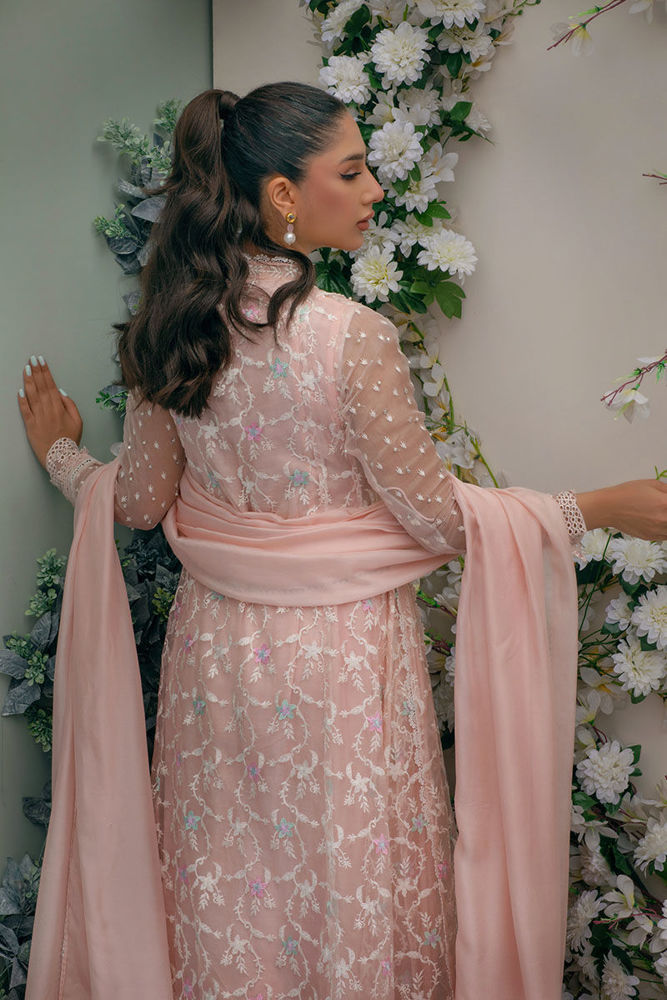 Pink Aura Kalidaar and Dupatta