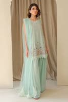 Aqua June with Dupatta and Shalwar