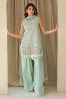 Aqua June with Dupatta and Shalwar