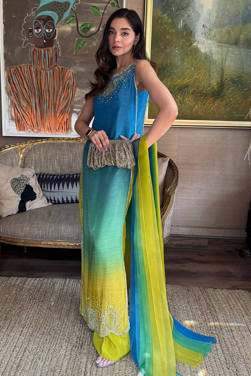 Farida Hasan – Neon Ombre Style