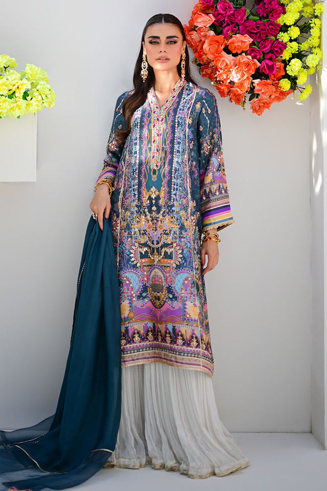 AJRA-06 EMBROIDERED LAWN 3 PCS