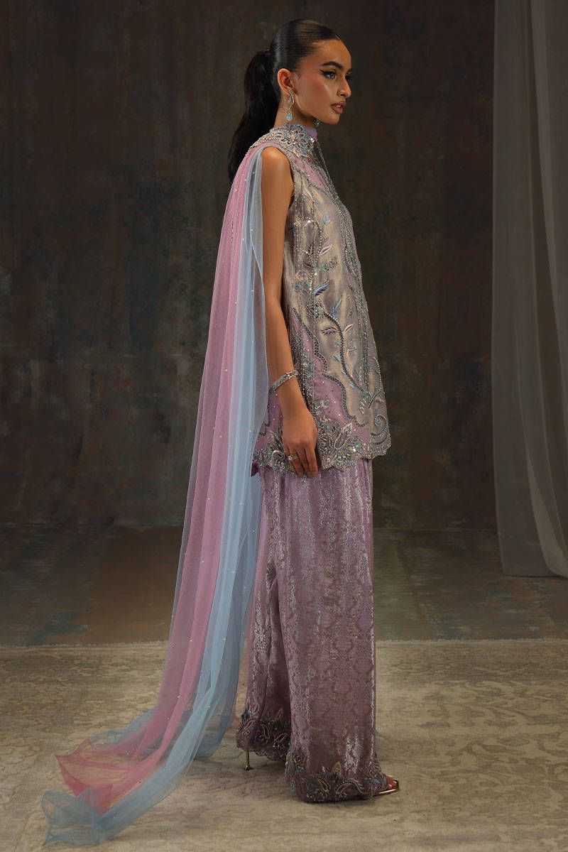 Moonstone Shirt with Farshi Shalwar
