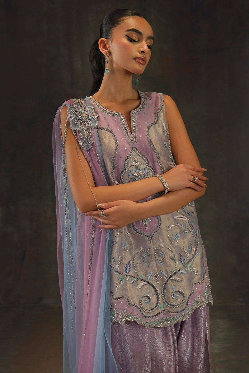 Moonstone Shirt with Farshi Shalwar
