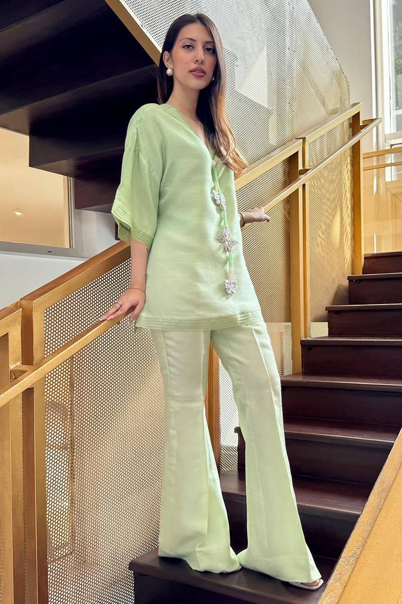 Green Butterfly Coord Set