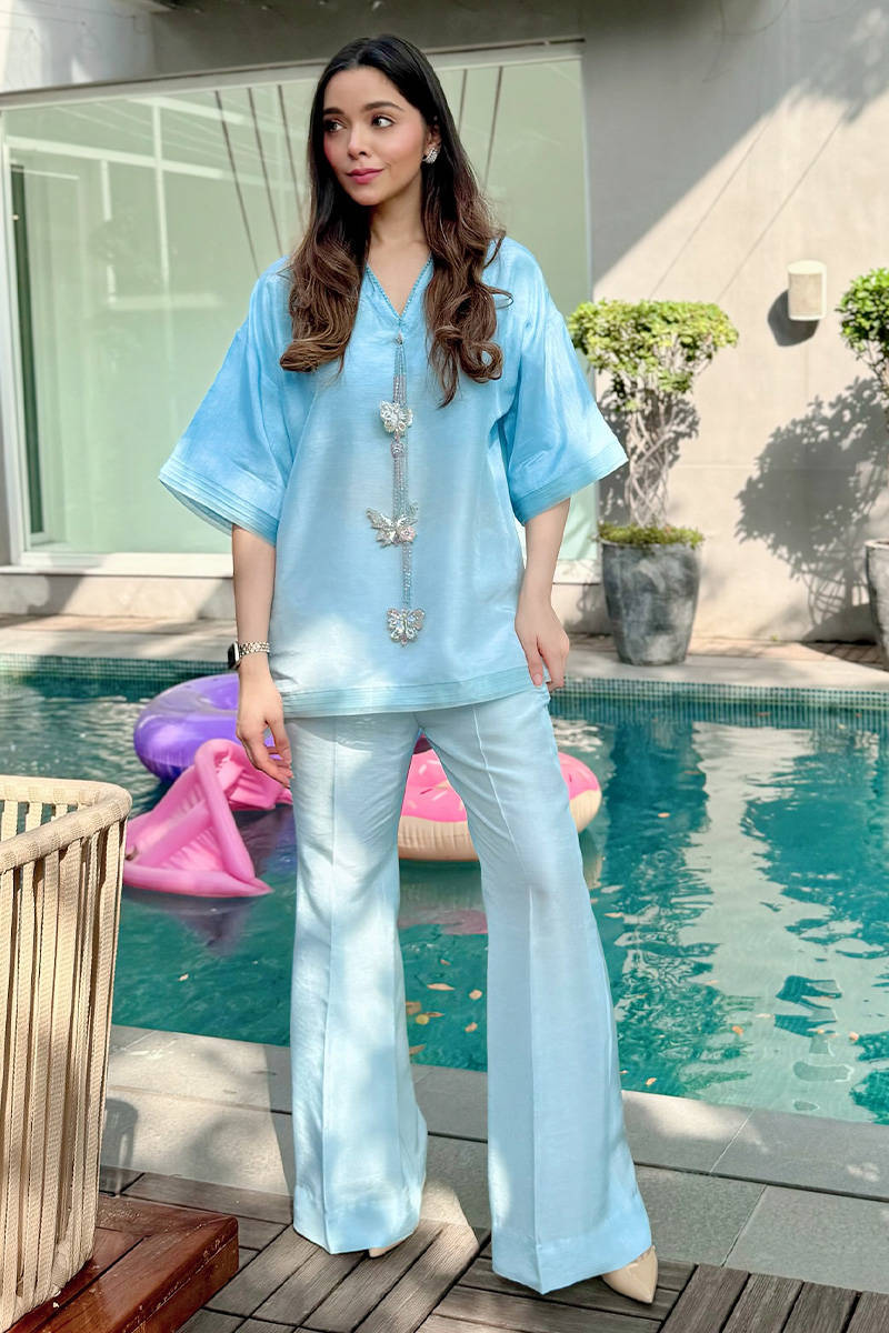 Blue Butterfly Coord Set