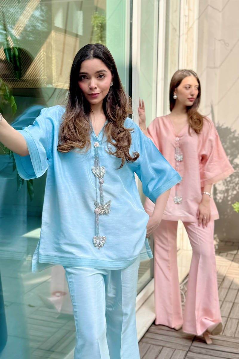 Blue Butterfly Coord Set