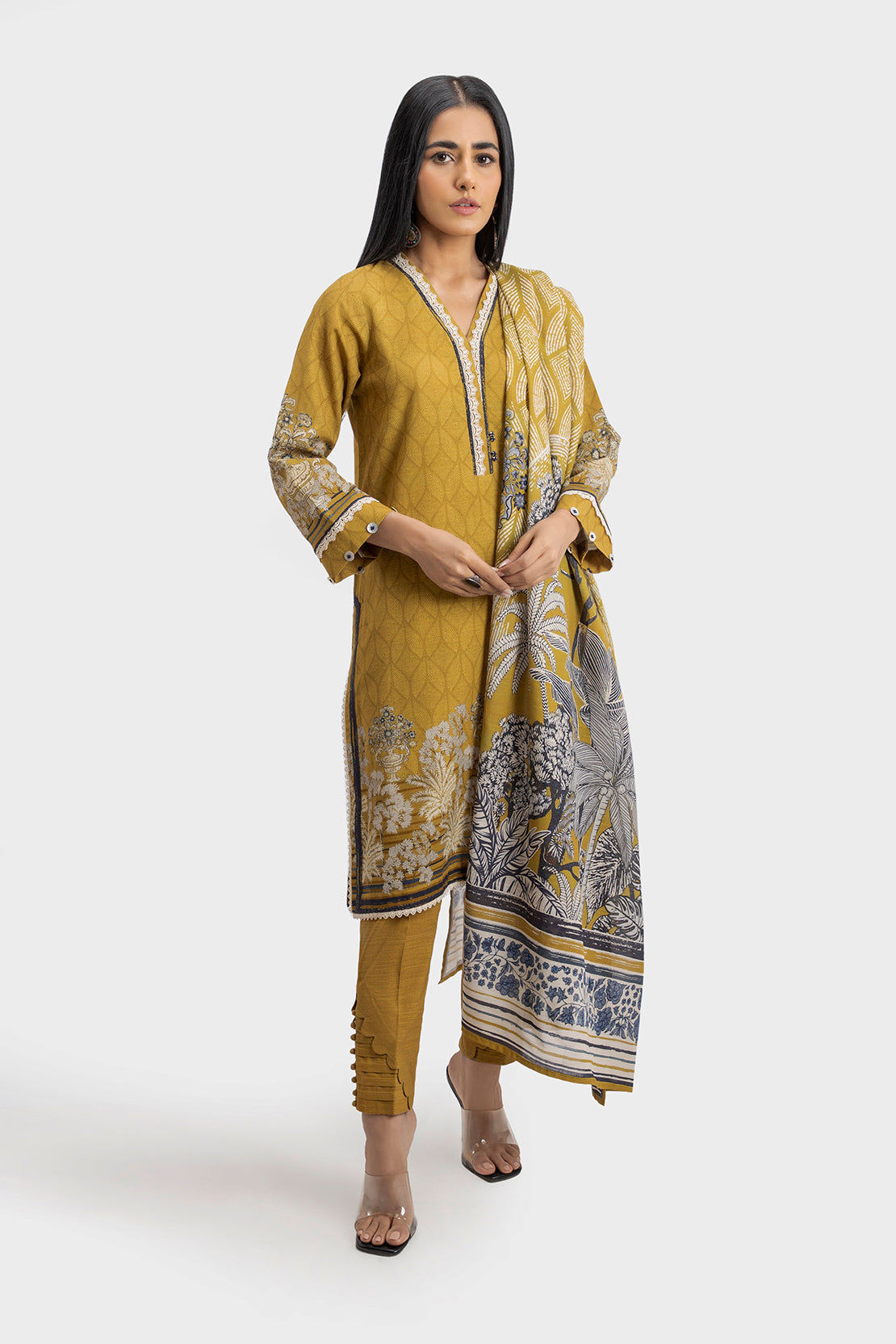Printed Khaddar - 3 Piece