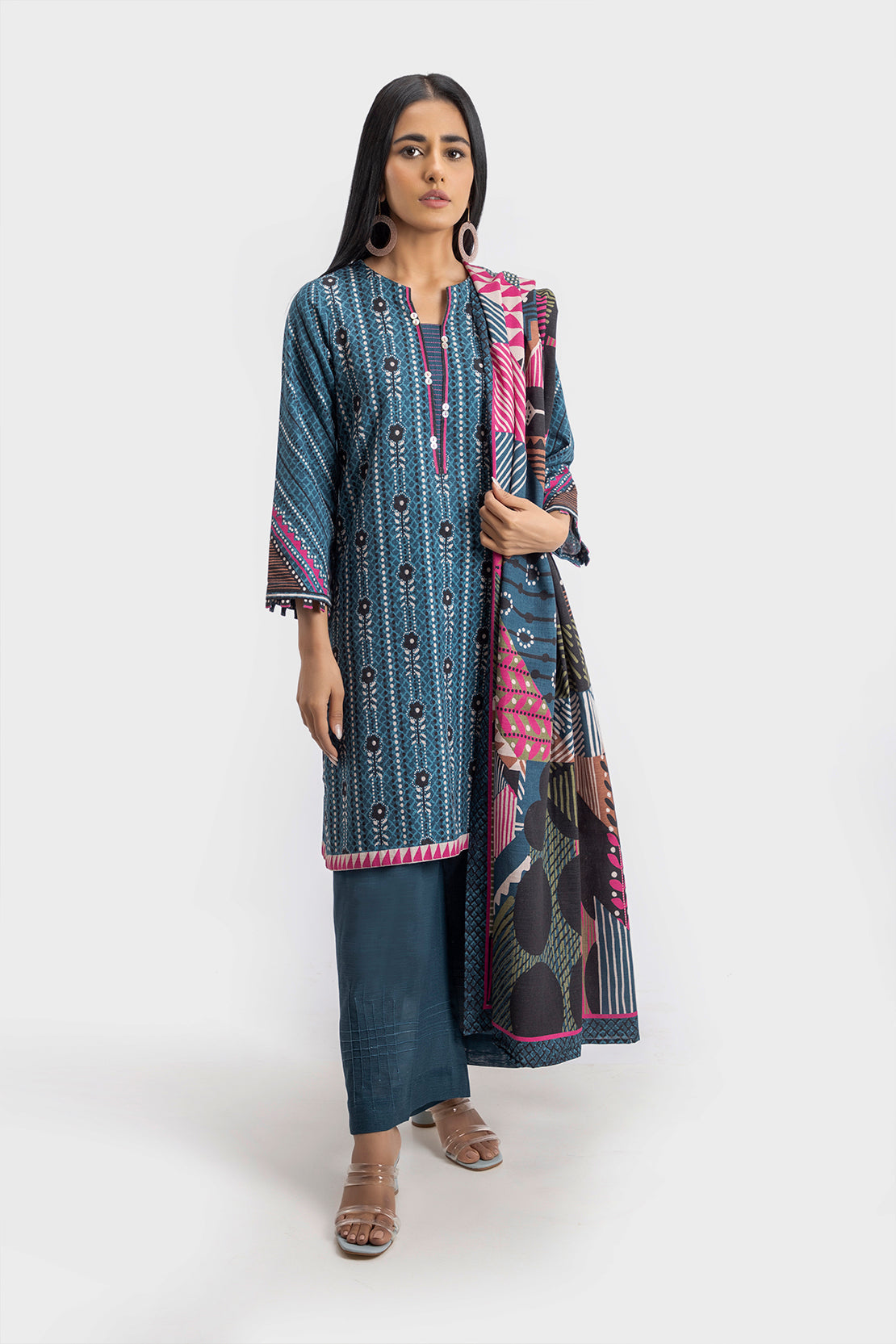 Printed Khaddar - 3 Piece