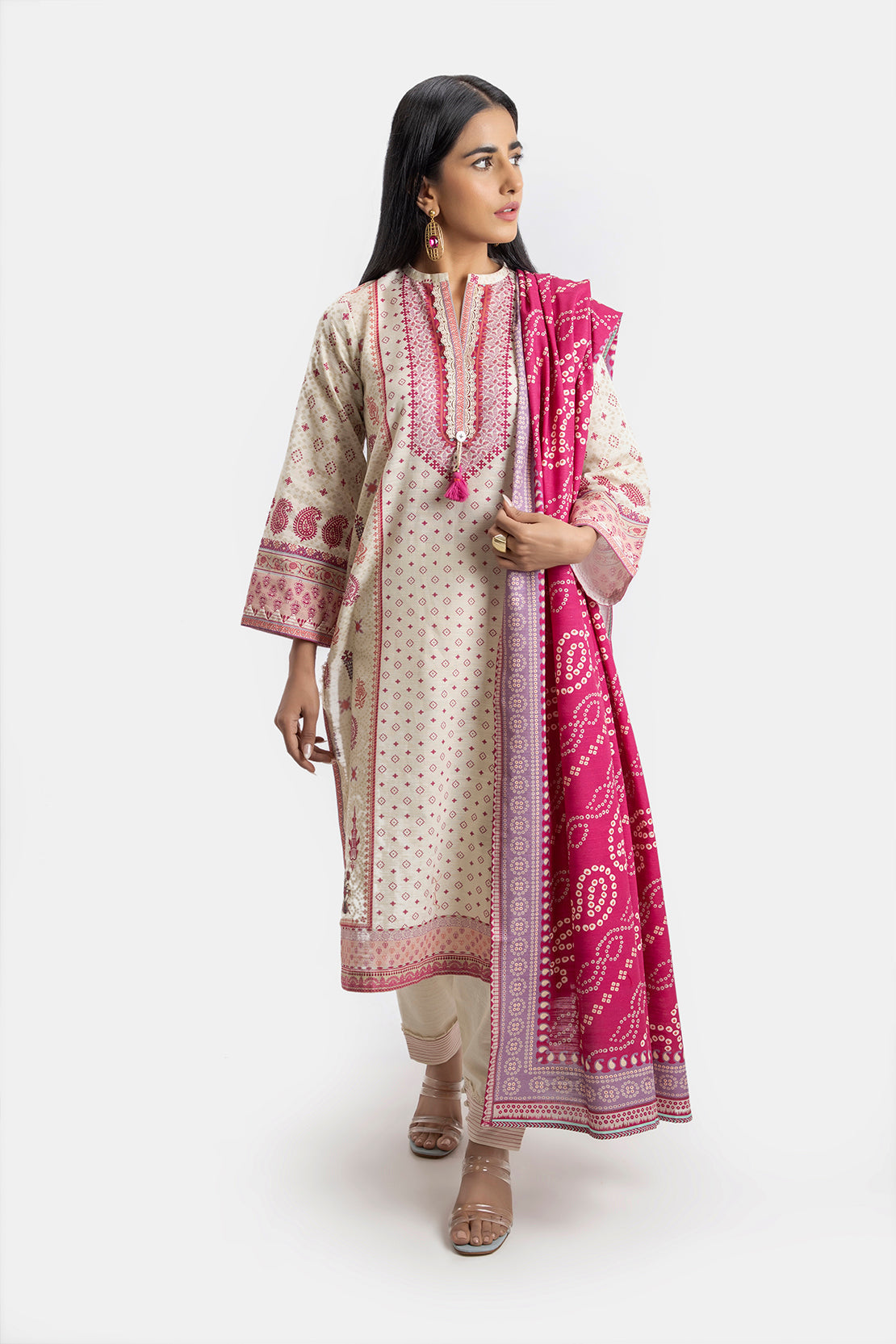 Printed Khaddar - 3 Piece