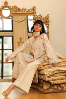 Creme With Pants And Dupatta