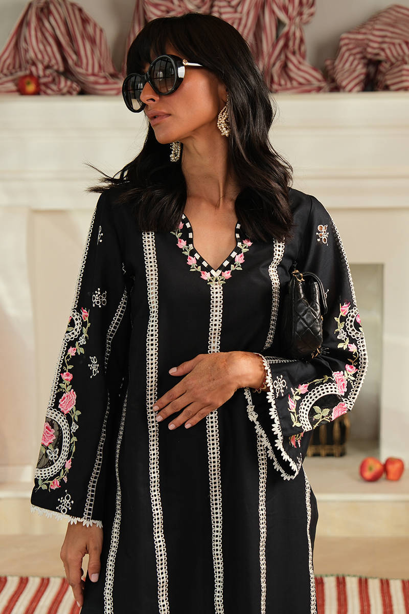 Black Rose Shirt with Pants