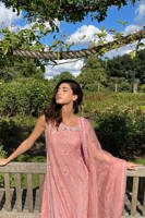 Pink Sparkle with Dupatta
