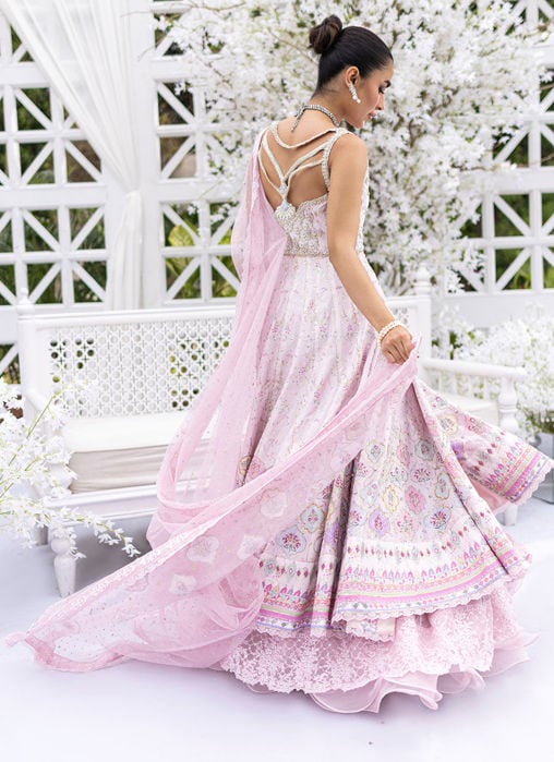 Sarina Mint Front Open Kalidaar