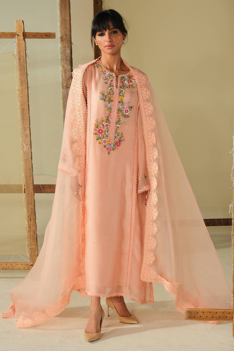 Peach Blossom Shirt with Pants