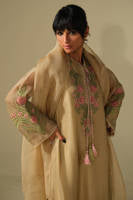 Beige Rose Shirt with Pants