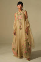 Beige Rose Shirt with Pants