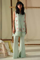 Aqua Rose Shirt With Pants
