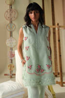 Aqua Rose Shirt With Pants