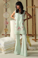 Aqua Rose Shirt With Pants