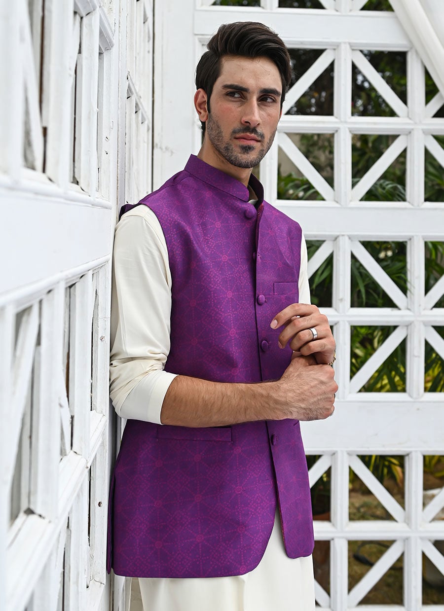 Farzaneh Purple Waistcoat