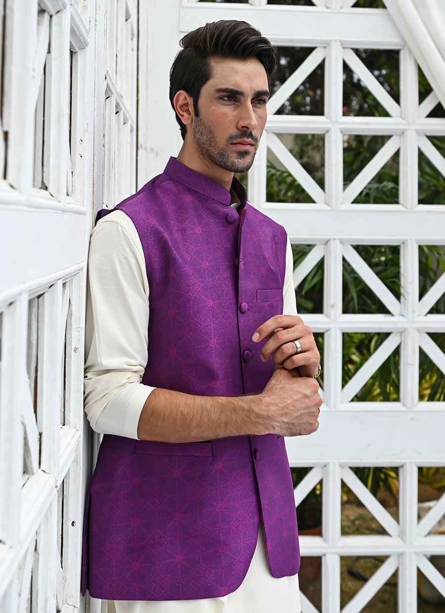 Farzaneh Purple Waistcoat