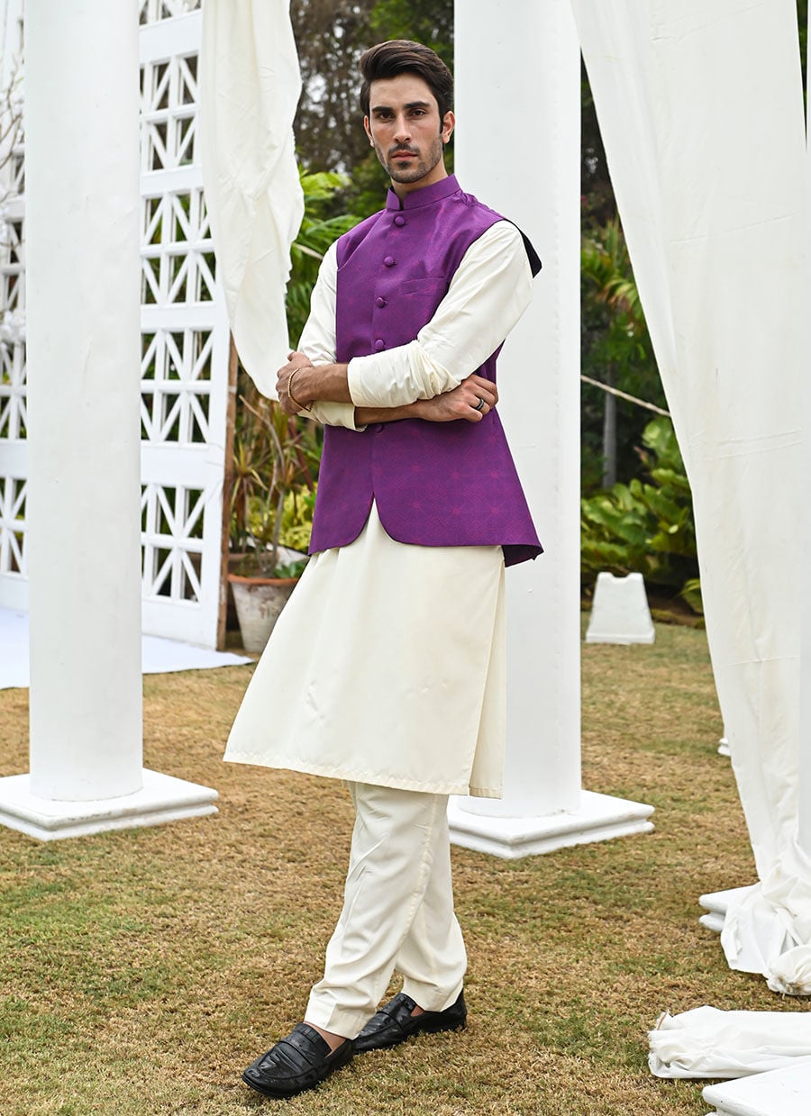 Farzaneh Purple Waistcoat