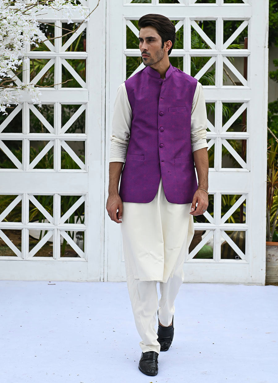 Farzaneh Purple Waistcoat