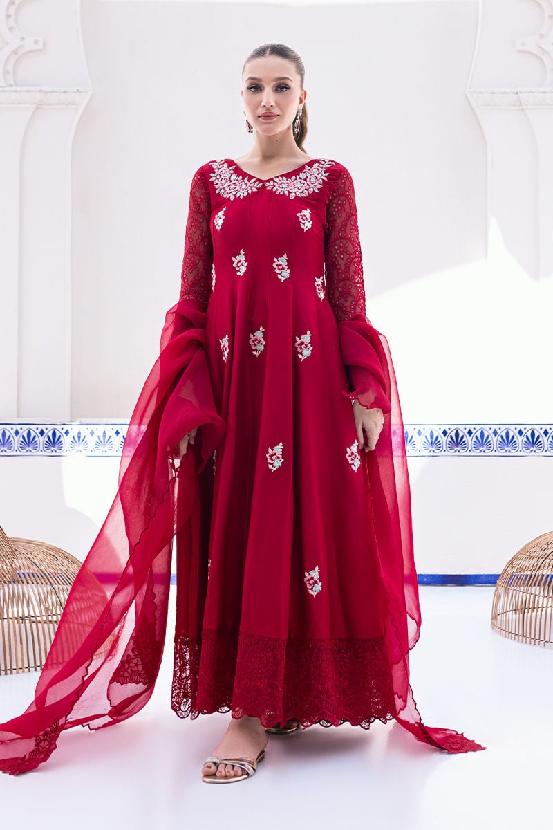 Rouge Kalidaar and Dupatta