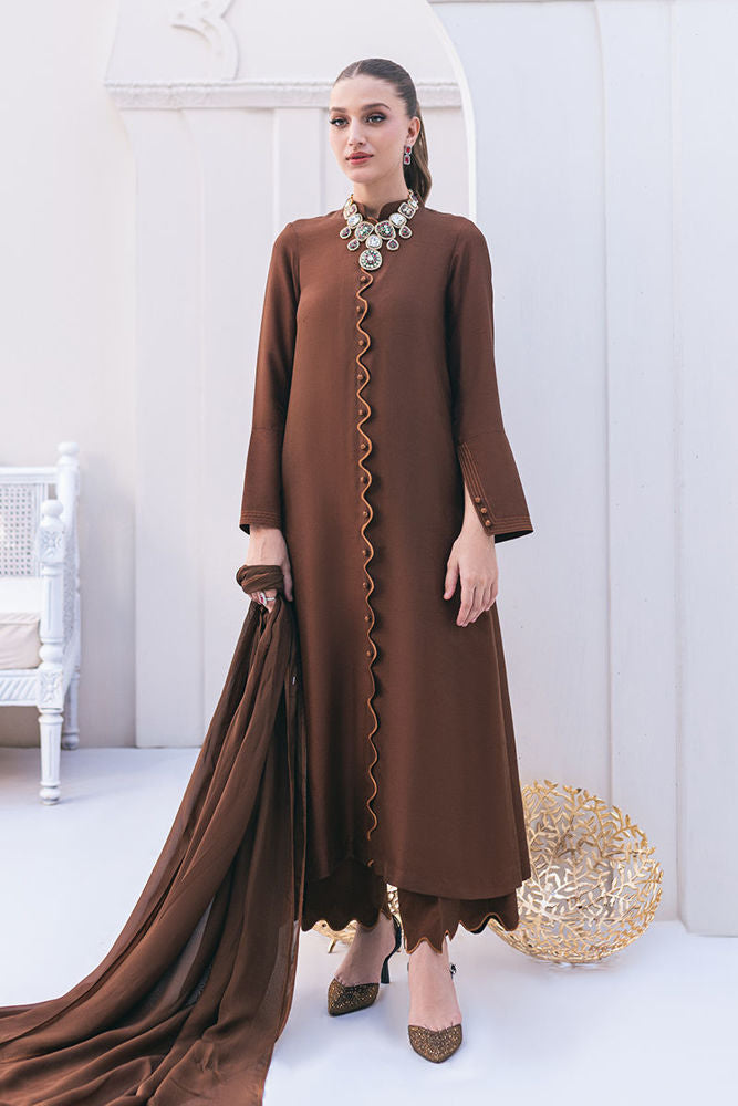 Sepia Shirt and Dupatta