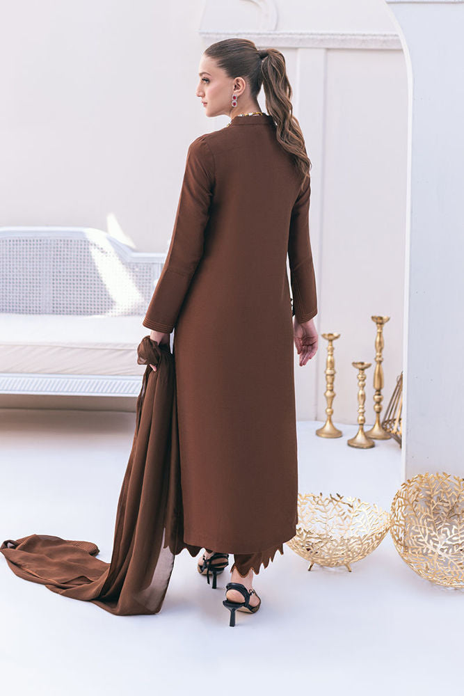 Sepia Shirt and Dupatta