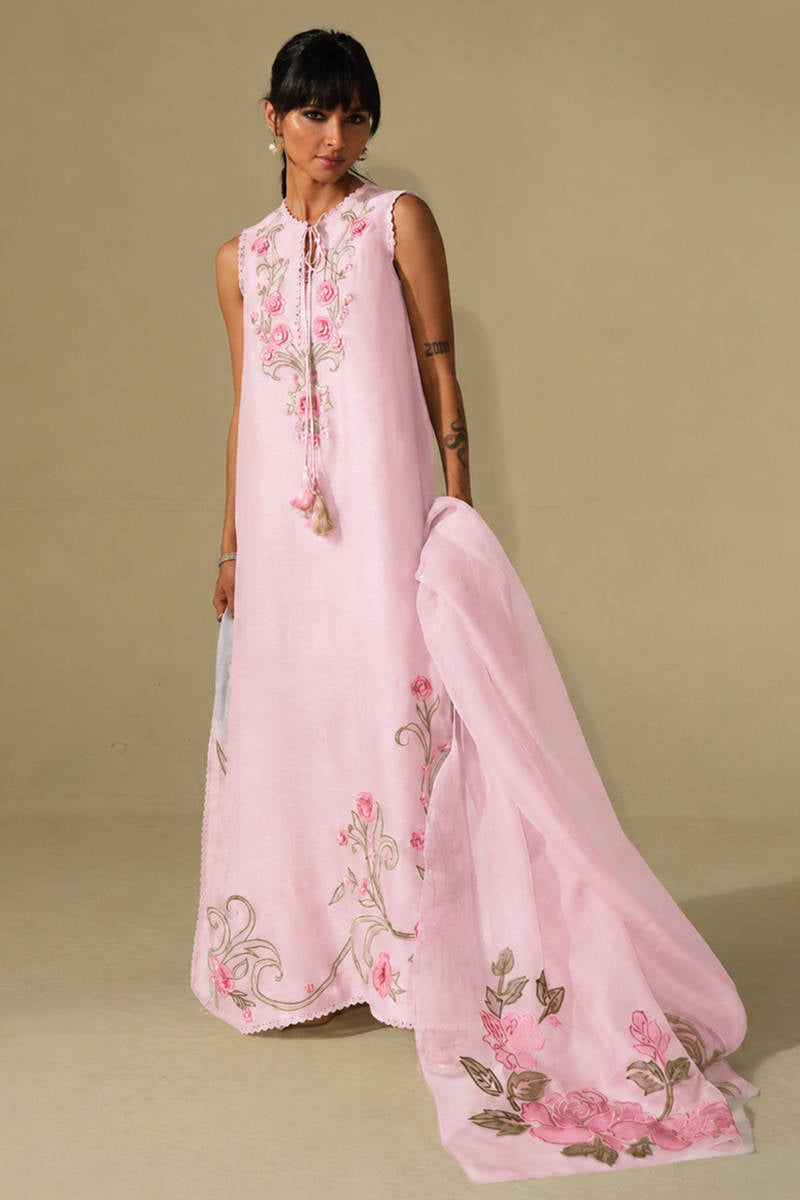 Beige Rose In Pink