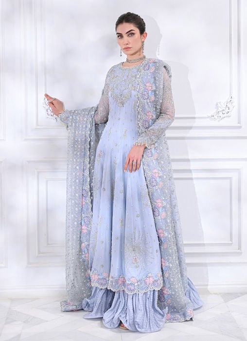 Labella Lavender Lengha Choli With Draped Dupatta
