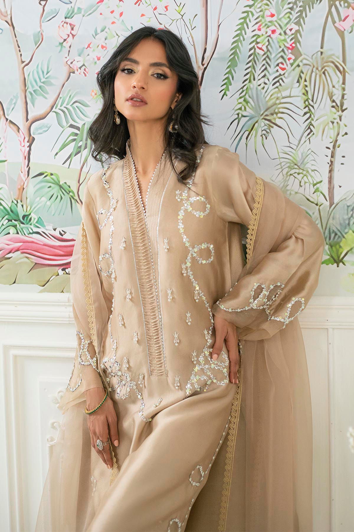 Alyra Sand - Shirt And Pants